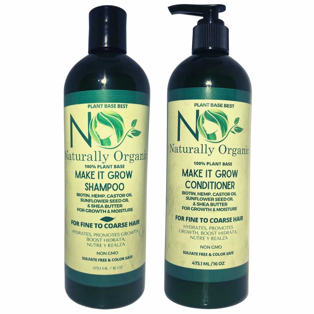 Biotin Shampoo and Conditioner Duo - N.O Naturally Organic